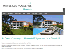 Tablet Screenshot of hotel-lesfougeres.com